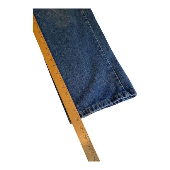 Vintage Lee 38X29 Regular Fit Blue Jeans Classic Quality Heavy Denim Med Wash - Picture 13 of 14